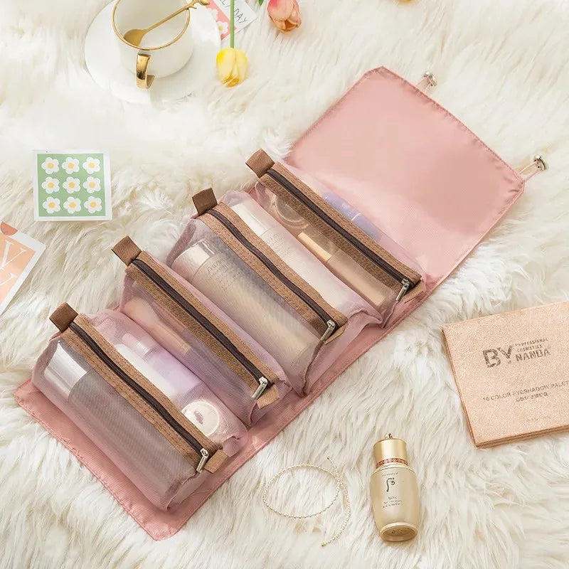 Multifunction 4-in-1 Travel Cosmetic & Toiletry Bag