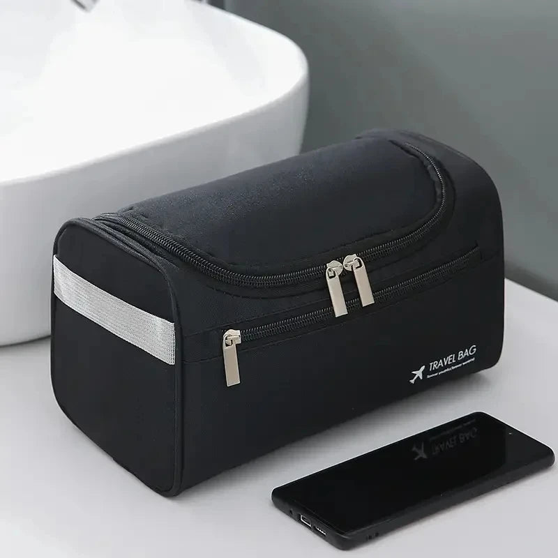 Leather Travel Toiletry Bag for Men & Women