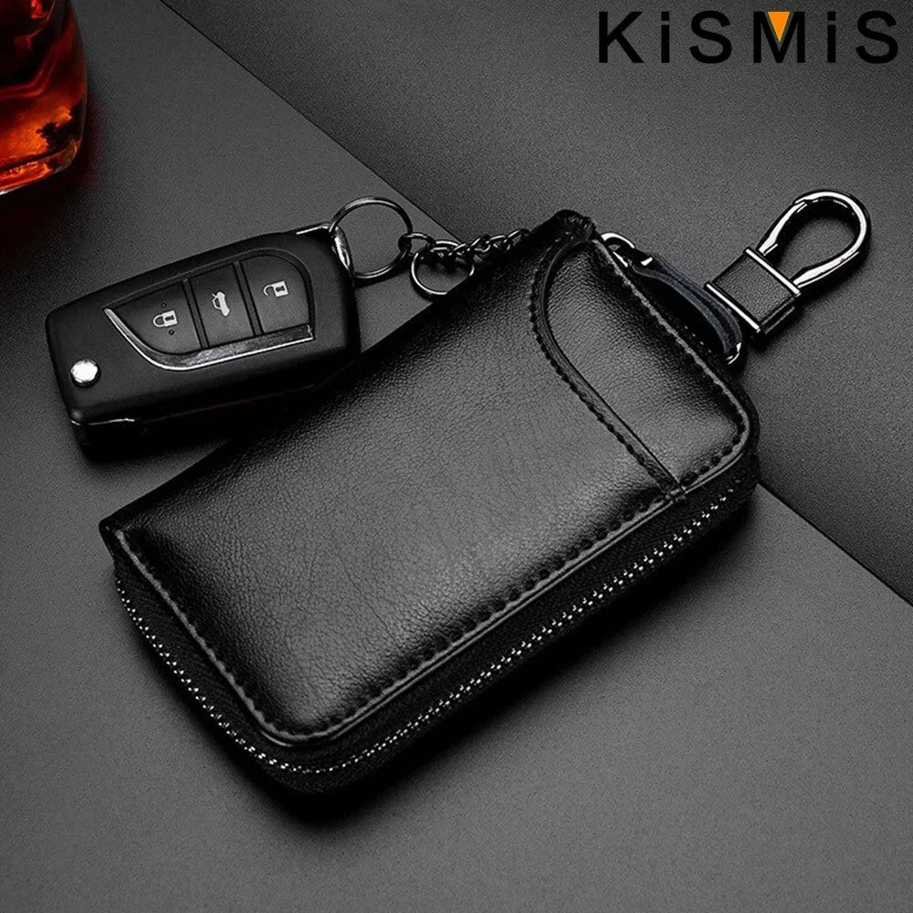 Multifunction Leather Key Case for Car & House Keys