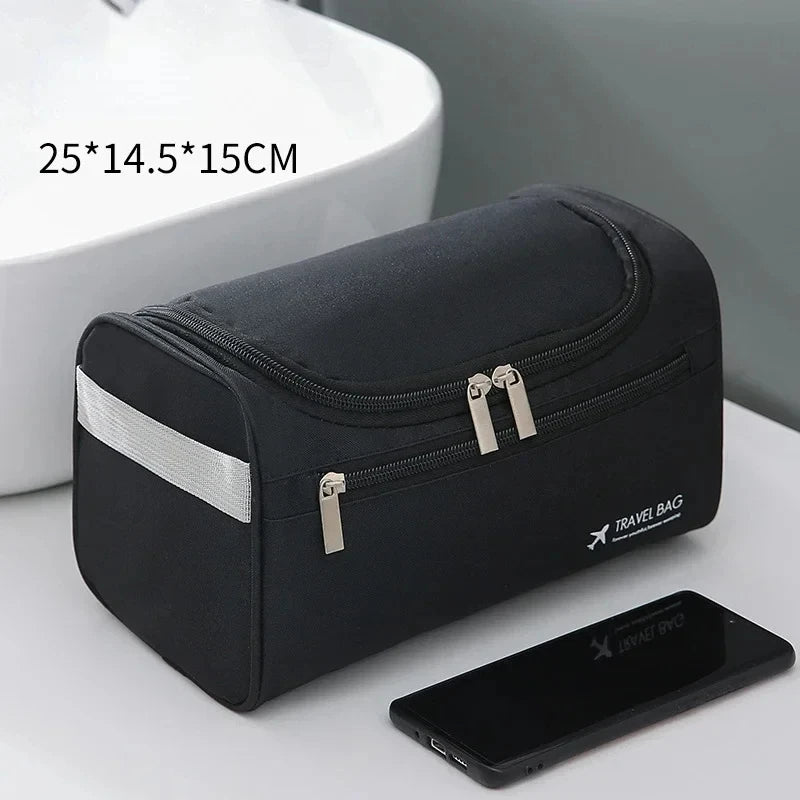 Leather Travel Toiletry Bag for Men & Women