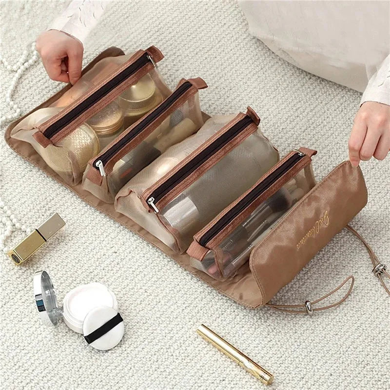 Multifunction 4-in-1 Travel Cosmetic & Toiletry Bag