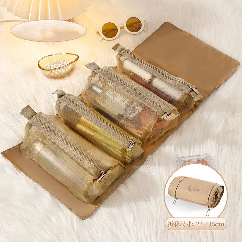 Multifunction 4-in-1 Travel Cosmetic & Toiletry Bag